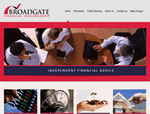 Tablet Screenshot of broadgatefinancialservices.com